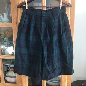 Giorgio Sant Angelo Collectable Gold plaid shorts